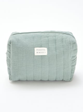 Trousse da bagno in garza di cotone
