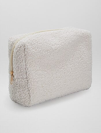 Trousse da bagno in sherpa - Kiabi