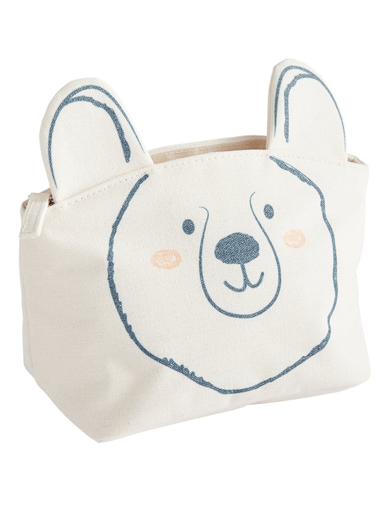 Trousse da bagno 'orso' bianco/blu - Kiabi