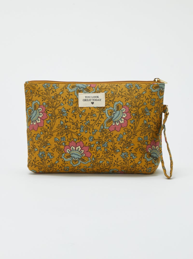 Trousse da bagno stampata giallo - Kiabi