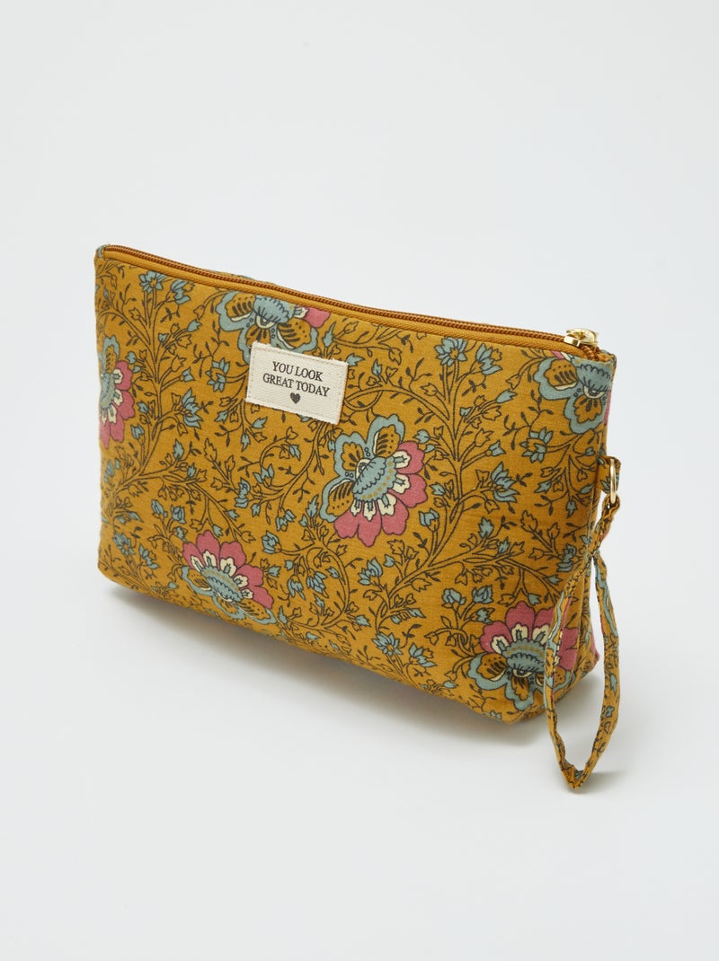 Trousse da bagno stampata giallo - Kiabi