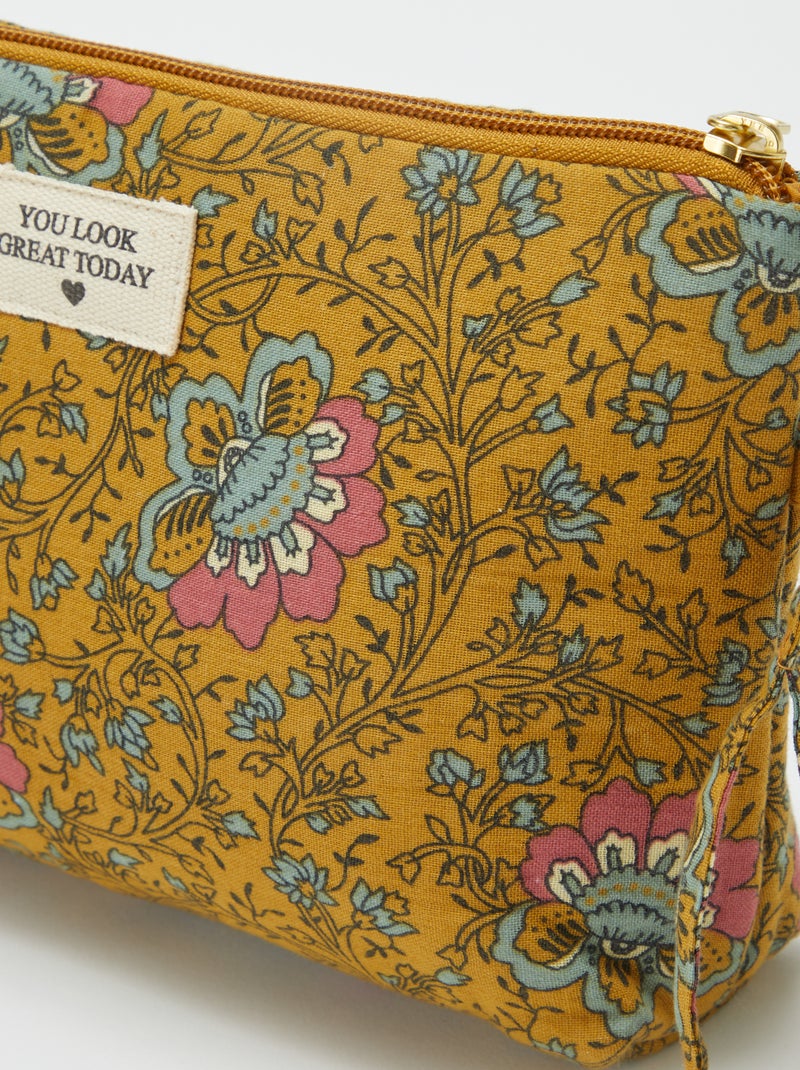 Trousse da bagno stampata giallo - Kiabi