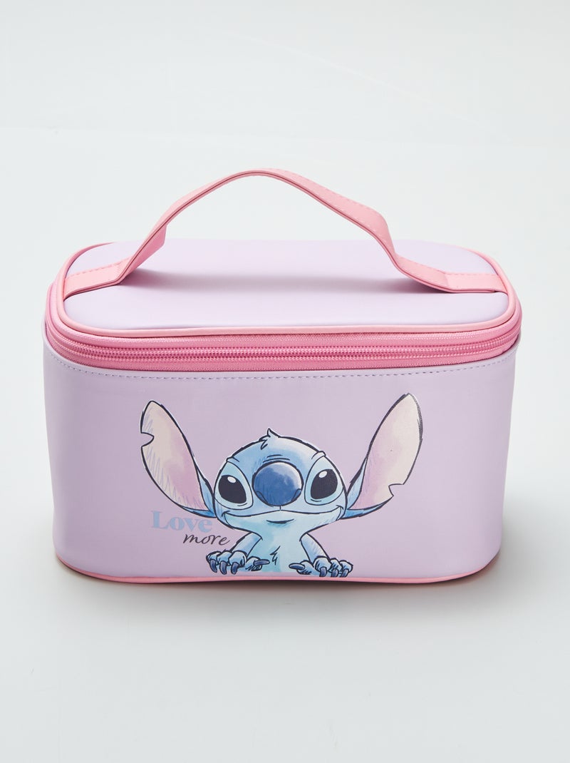 Trousse Portatile Per Trucchi Viola - 2 Pezzi, Quadrettata, Leggera E Capiente, Idea Regalo Per Donne