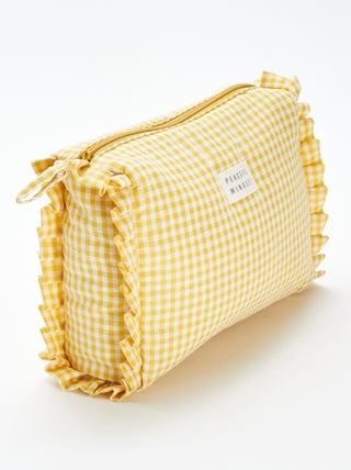 Trousse da bagno vichy con frufru