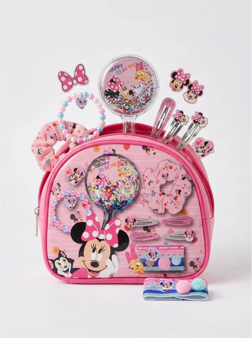 Trousse da toilette con specchio e accessori capelli Minnie Disney - Kiabi Trousse da toilette con specchio e accessori capelli Minnie Disney - Kiabi