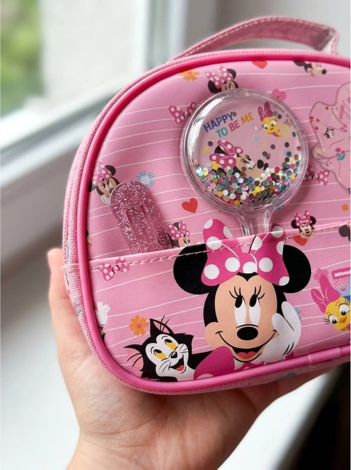 Trousse da toilette con specchio e accessori capelli Minnie Disney - Kiabi Trousse da toilette con specchio e accessori capelli Minnie Disney - Kiabi