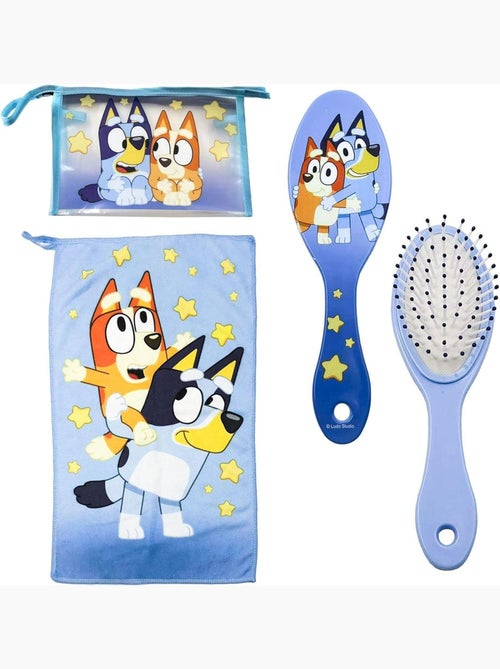 Trousse da toilette per bambini Bluey con pettine e asciugamano ad asciugatura rapida - Kiabi