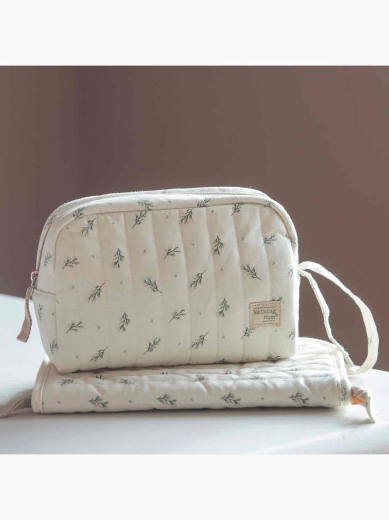 Trousse da toilette per neonato in cotone | walking mum | walking mum Verde - Kiabi