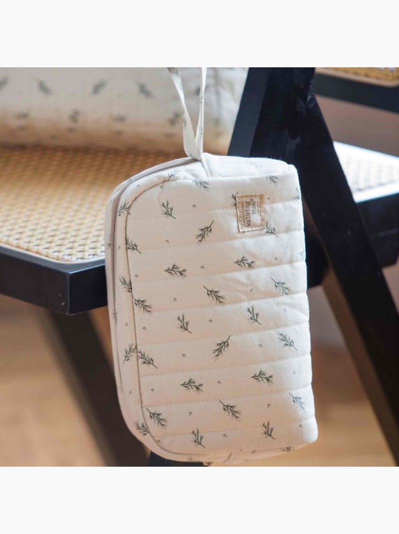 Trousse da toilette per neonato in cotone | walking mum | walking mum Verde - Kiabi
