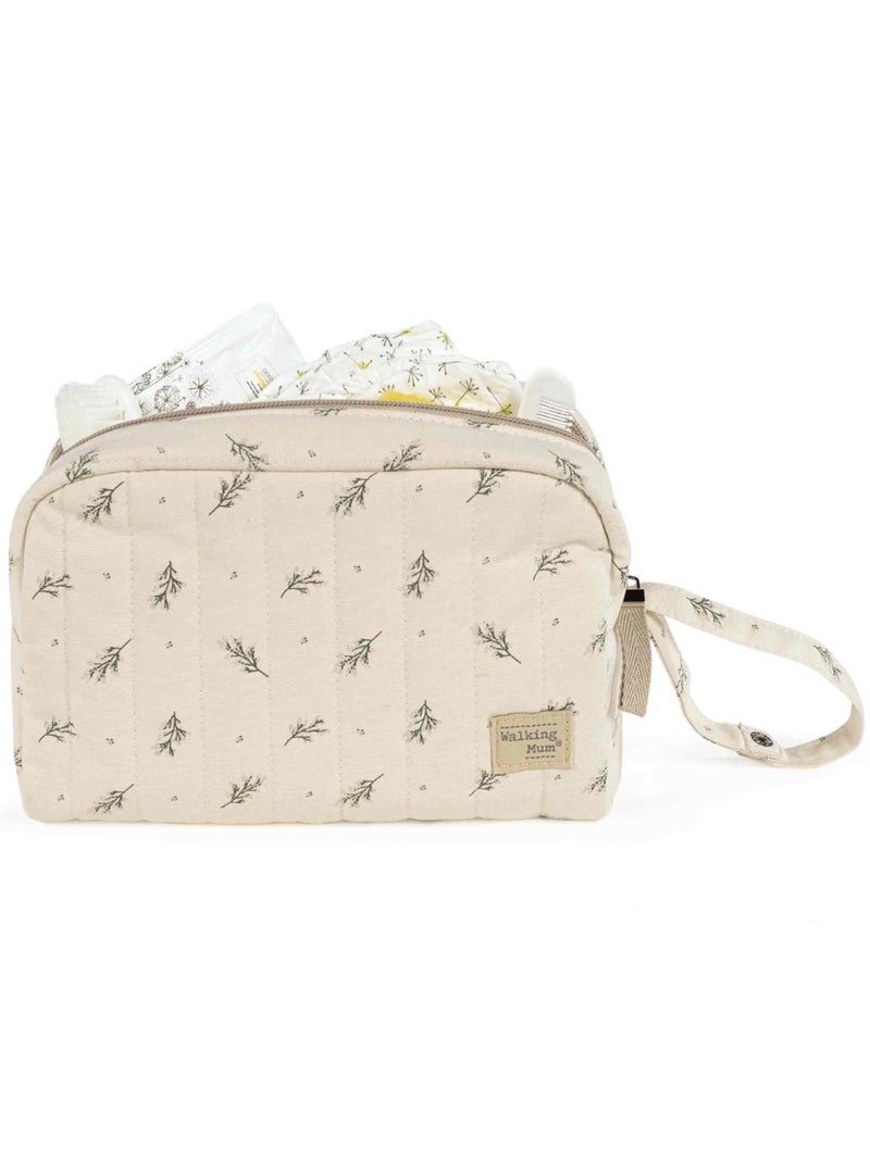 Trousse da toilette per neonato in cotone | walking mum | walking mum Verde - Kiabi