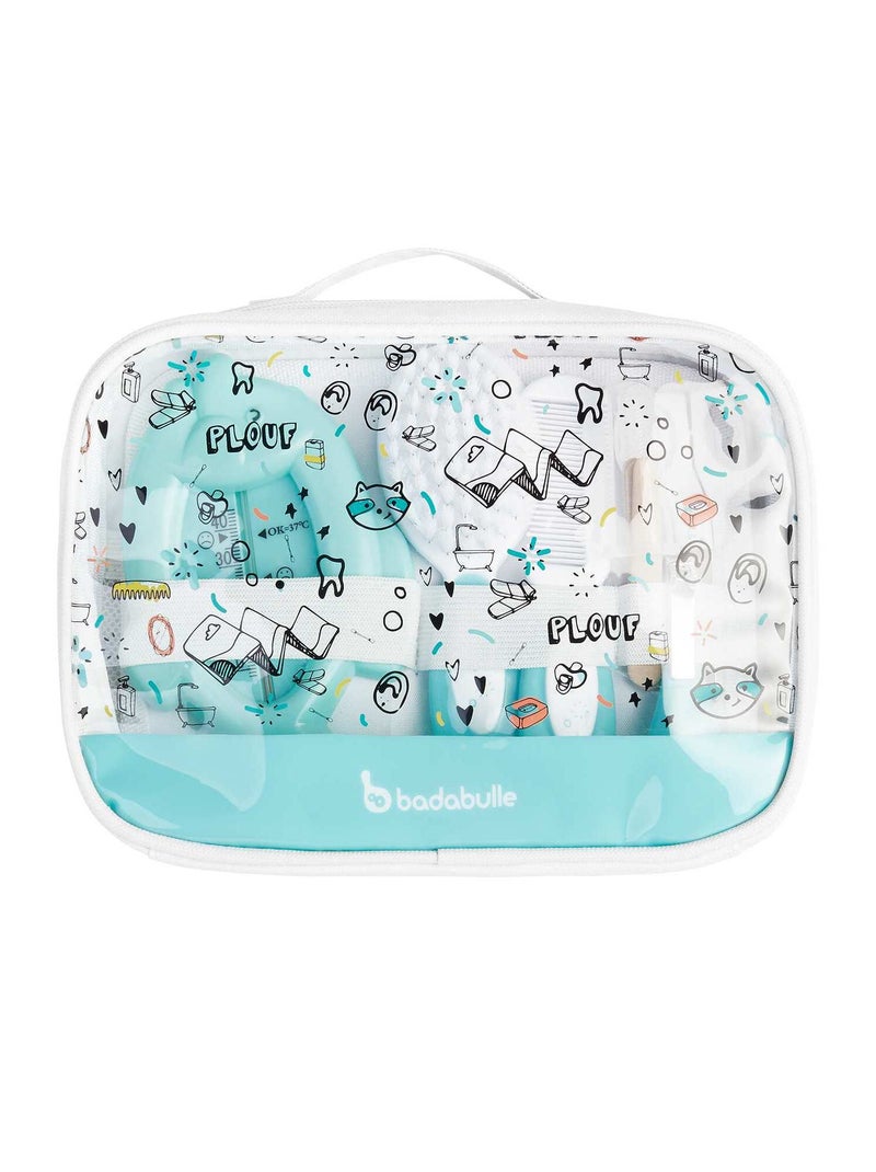 Trousse per la cura del neonato 'Badabulle' blu - Kiabi