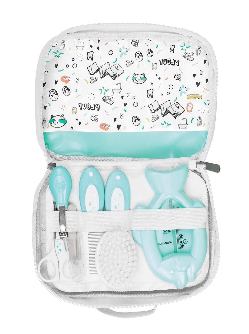 Trousse per la cura del neonato 'Badabulle' blu - Kiabi