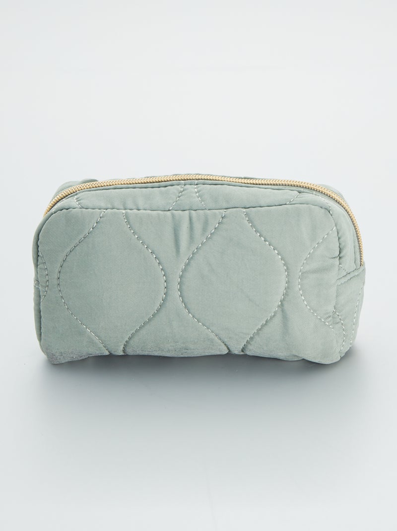 Trousse piccola trapuntata VERDE - Kiabi