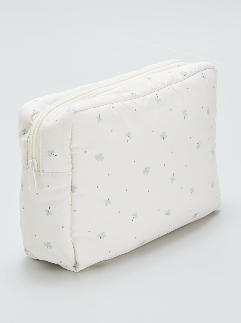 Trousse portaoggetti con stampa BIANCO - Kiabi
