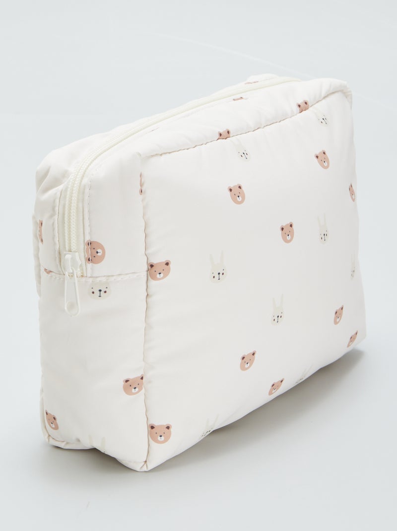 Trousse portaoggetti con stampa BIANCO - Kiabi