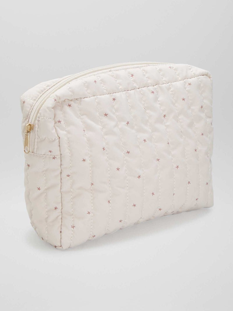 Trousse portaoggetti trapuntata BEIGE - Kiabi