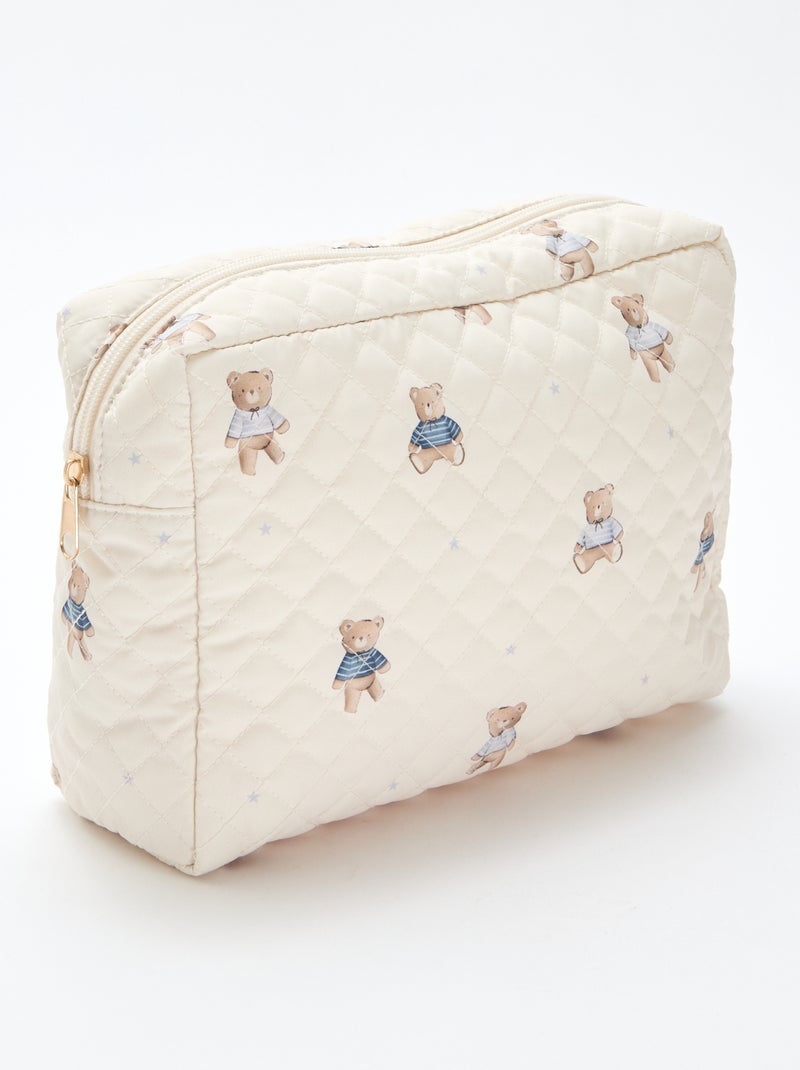 Trousse portaoggetti trapuntata Beige - Kiabi