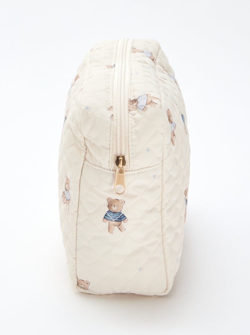 Trousse portaoggetti trapuntata Beige - Kiabi