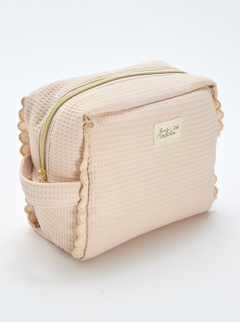 Trousse Vanity formato grande Beige - Kiabi