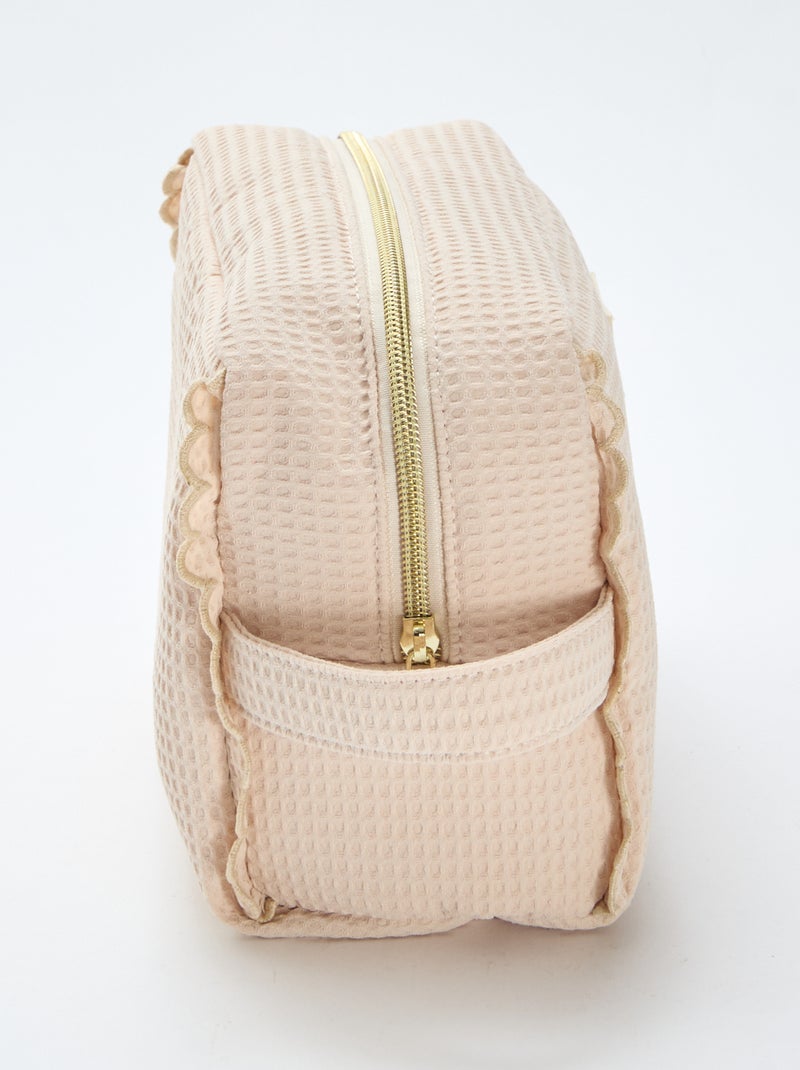 Trousse Vanity formato grande Beige - Kiabi