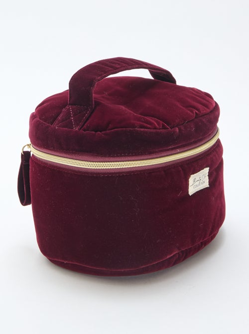 Trousse Vanity in velluto - Kiabi