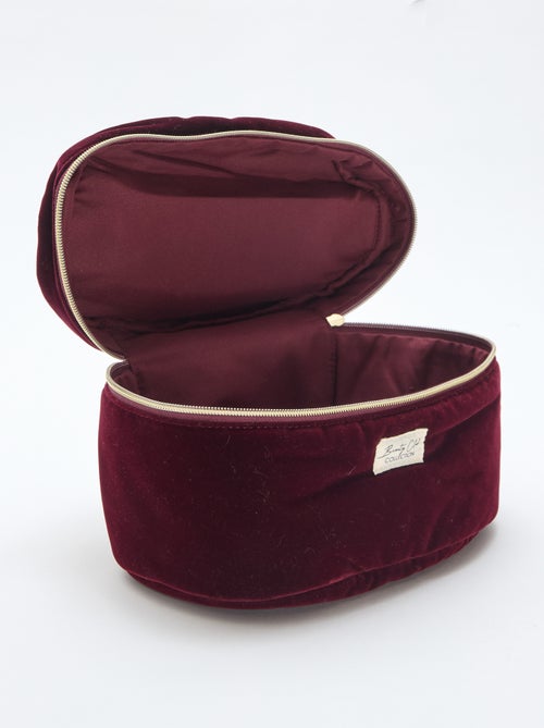 Trousse Vanity in velluto - Kiabi