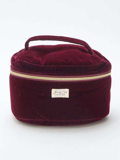 Trousse Vanity in velluto - Kiabi