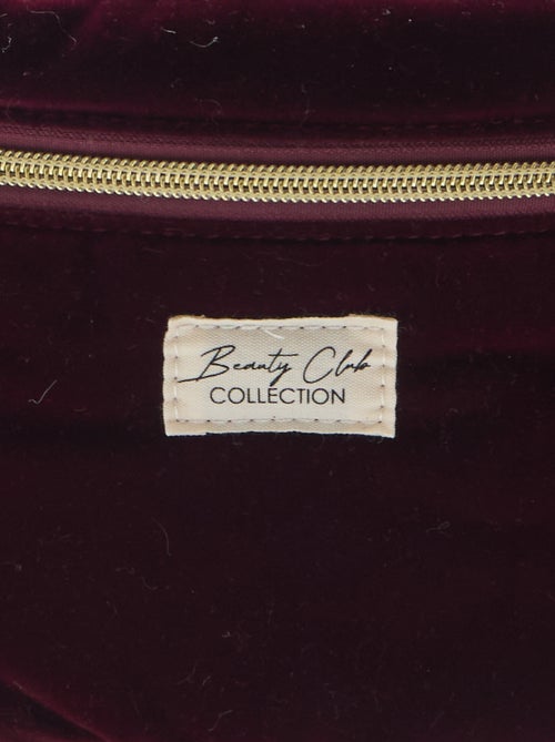 Trousse Vanity in velluto - Kiabi