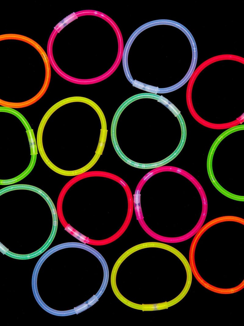 Tubo 15 braccialetti luminosi multicolore - Kiabi
