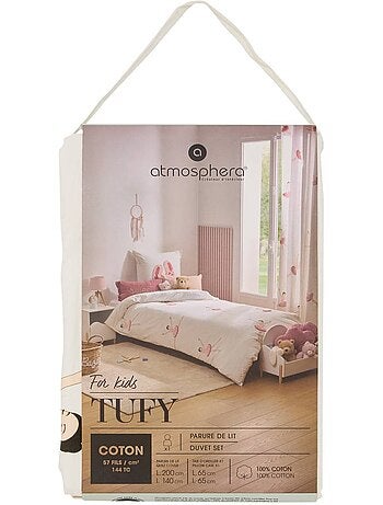 Tufy 140x200 cm set di biancheria da letto con stampa ballerina bianca