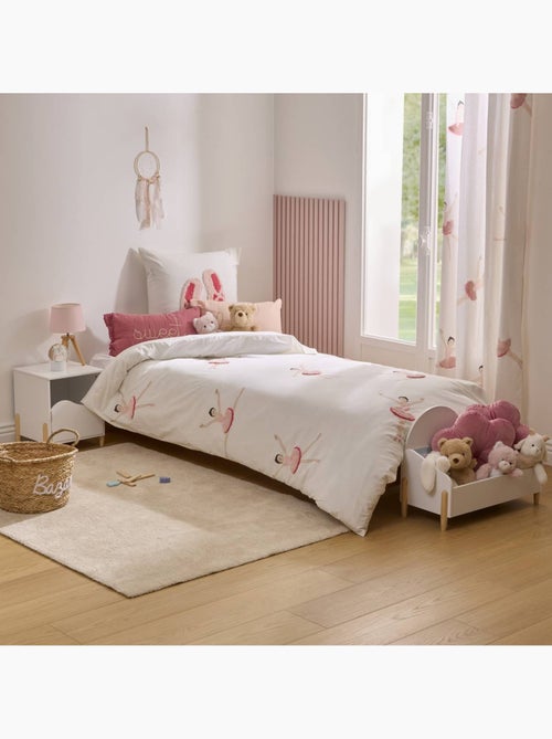 Tufy 140x200 cm set di biancheria da letto con stampa ballerina bianca - Kiabi Tufy 140x200 cm set di biancheria da letto con stampa ballerina bianca - Kiabi