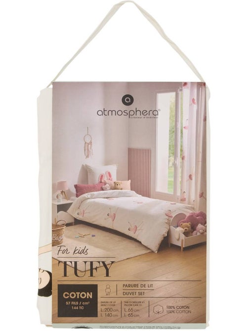 Tufy 140x200 cm set di biancheria da letto con stampa ballerina bianca - Kiabi Tufy 140x200 cm set di biancheria da letto con stampa ballerina bianca - Kiabi