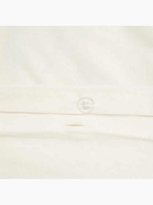 Tufy 140x200 cm set di biancheria da letto con stampa di palme e noci di cocco bianche - Kiabi Tufy 140x200 cm set di biancheria da letto con stampa di palme e noci di cocco bianche - Kiabi