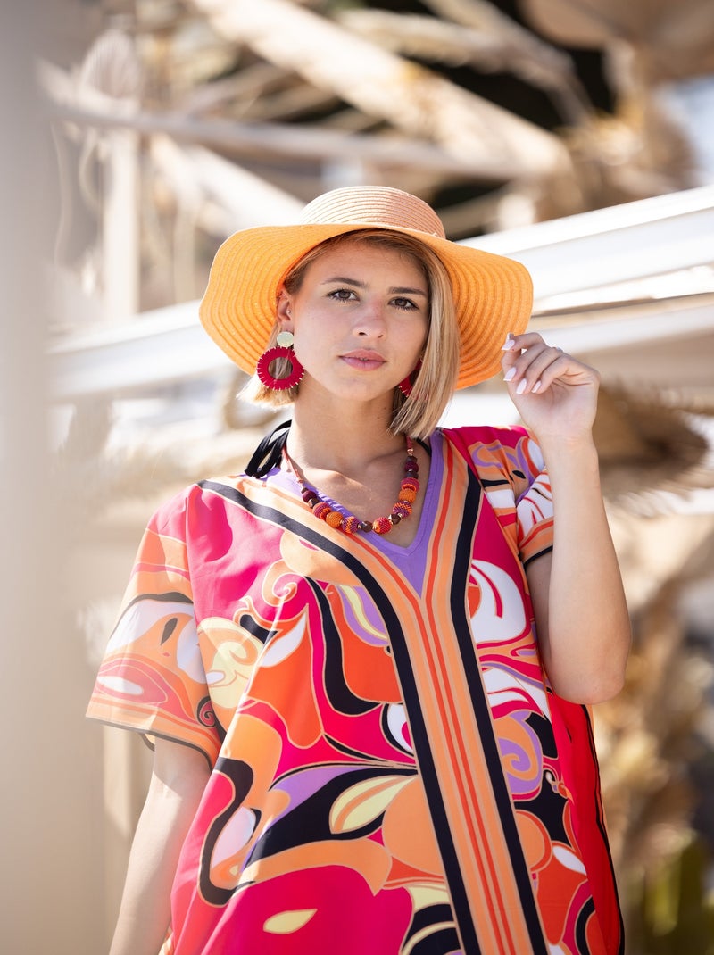 Tunica da spiaggia DreamBeach Maia Rosso - Kiabi
