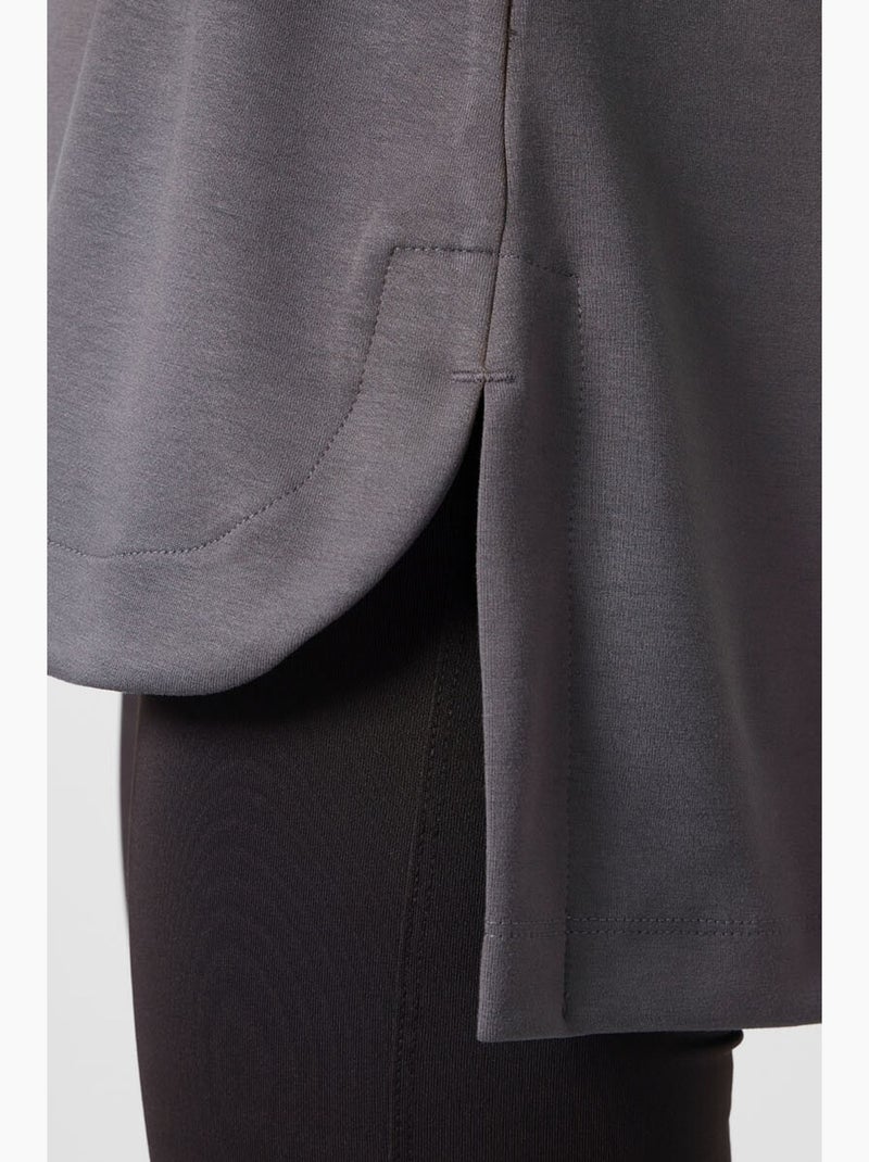 Tunica in jersey a maniche lunghe tommy Grigio nero - Kiabi