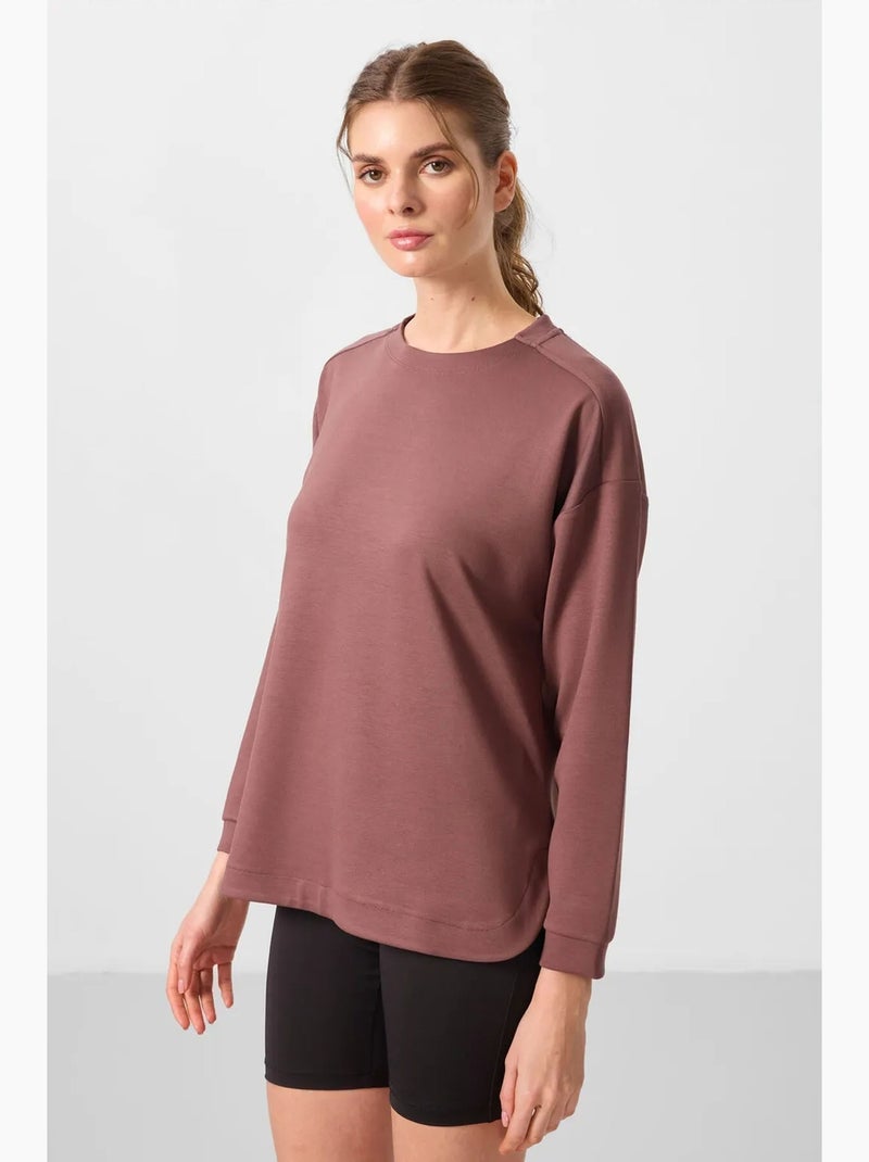 Tunica in jersey a maniche lunghe tommy Malva - Kiabi