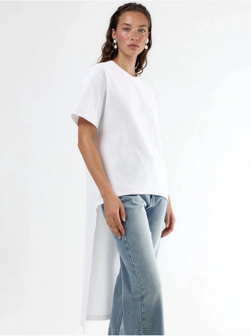 Tunica oversize con girocollo e spacco busem - Kiabi Tunica oversize con girocollo e spacco busem - Kiabi