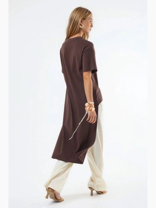 Tunica oversize con girocollo e spacco busem - Kiabi Tunica oversize con girocollo e spacco busem - Kiabi