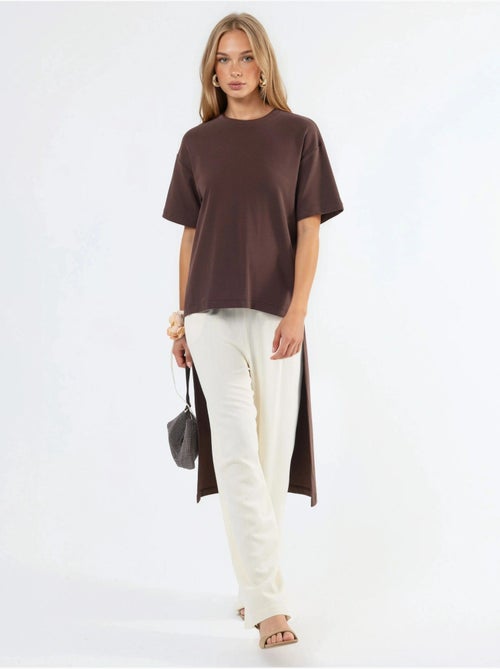 Tunica oversize con girocollo e spacco busem - Kiabi Tunica oversize con girocollo e spacco busem - Kiabi