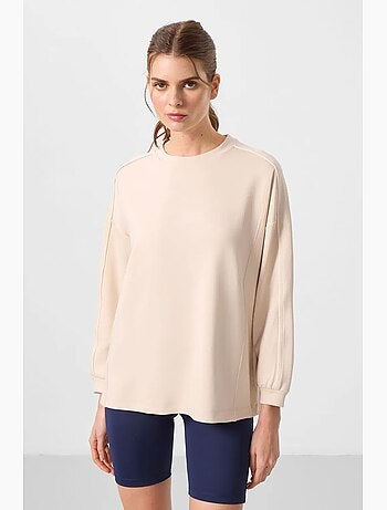 Tunica top oversize lunga a righe tommy