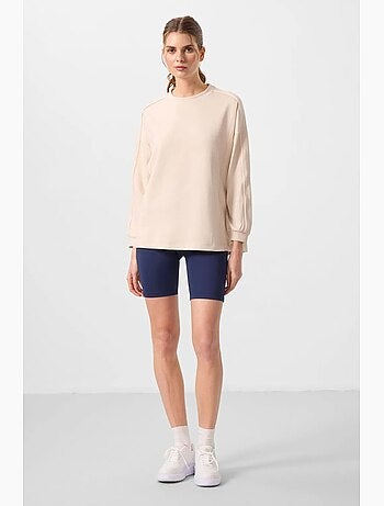 Tunica top oversize lunga a righe tommy