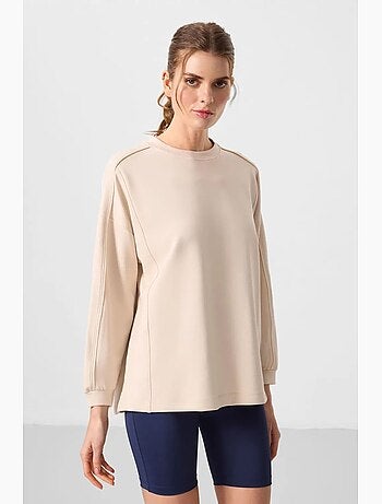 Tunica top oversize lunga a righe tommy