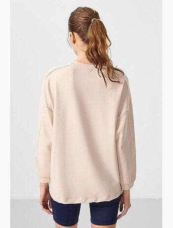 Tunica top oversize lunga a righe tommy
