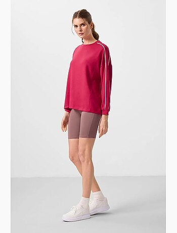 Tunica top oversize lunga a righe tommy