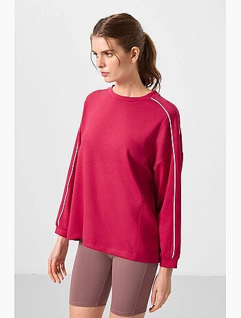 Tunica top oversize lunga a righe tommy