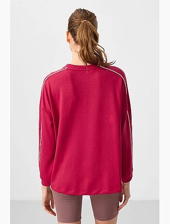 Tunica top oversize lunga a righe tommy