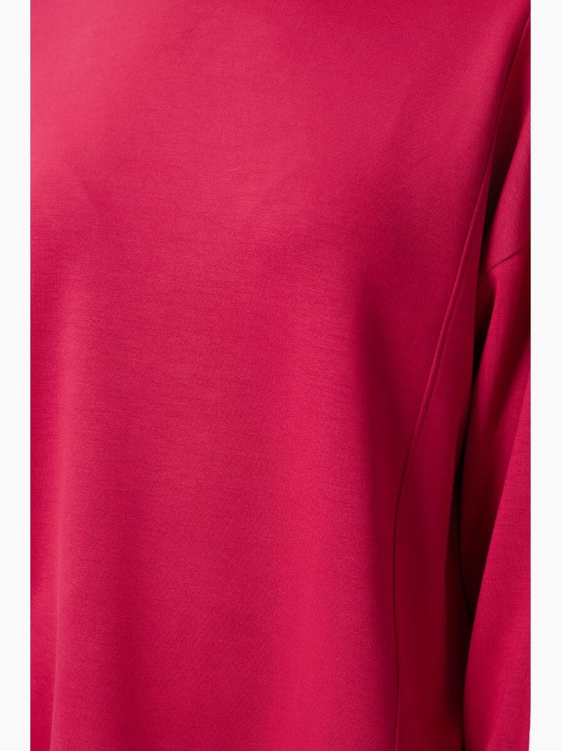 Tunica top oversize lunga a righe tommy Magenta - Kiabi