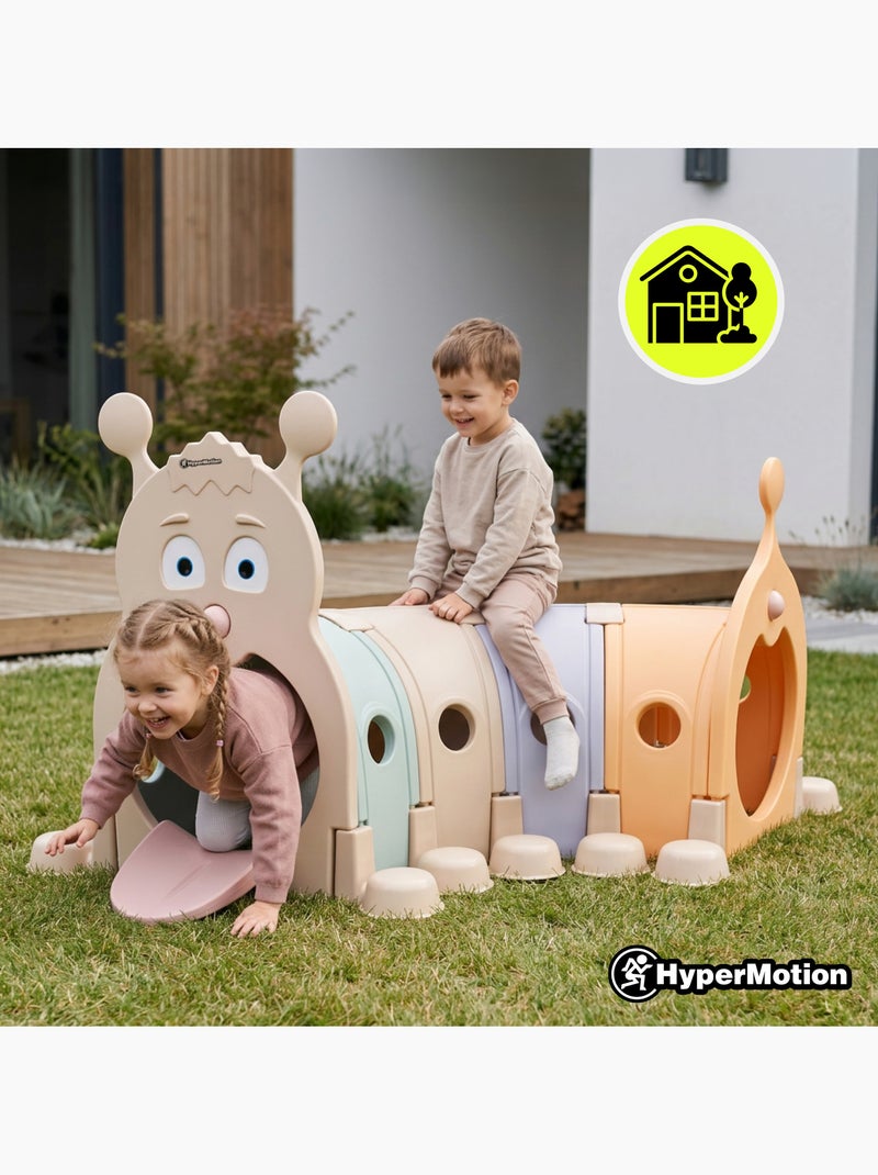 Tunnel da gioco modulabile a forma di bruco hypermotion per bambini con 4 moduli colorati N/D - Kiabi