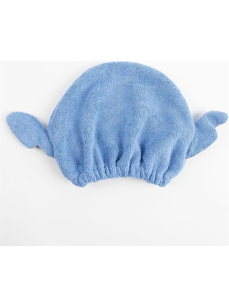 Turbante per capelli bambino Stitch microfibra blu: asciugatura rapida Multicolore - Kiabi