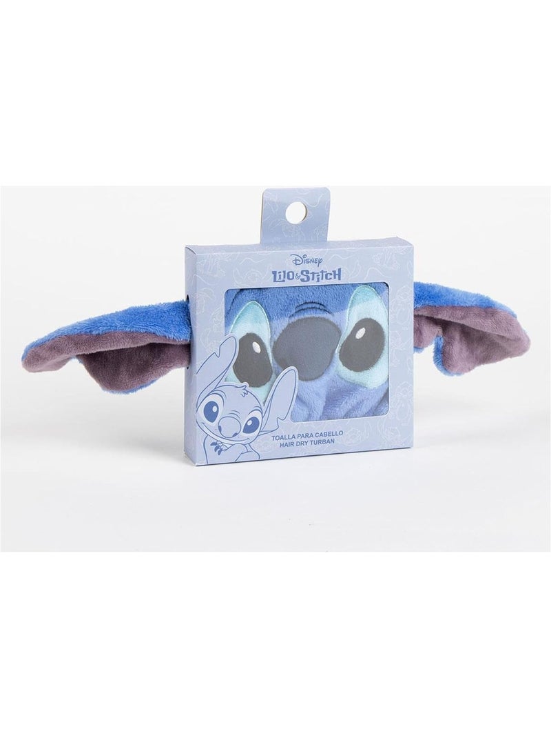 Turbante per capelli bambino Stitch microfibra blu: asciugatura rapida Multicolore - Kiabi